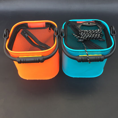Hand-Held Folding Netted Portable Breathable Fish Bucket