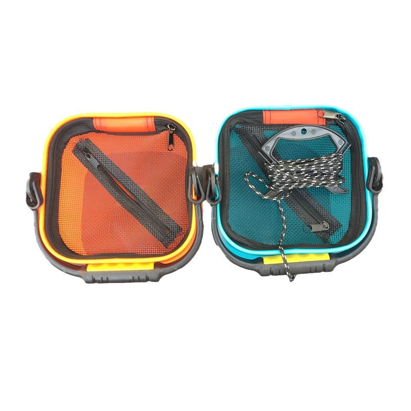 Hand-Held Folding Netted Portable Breathable Fish Bucket